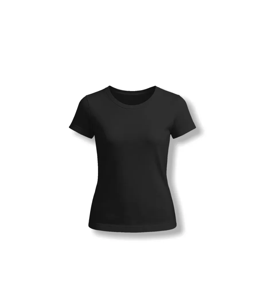 Camisa Baby Look - Confort   (PRETO)